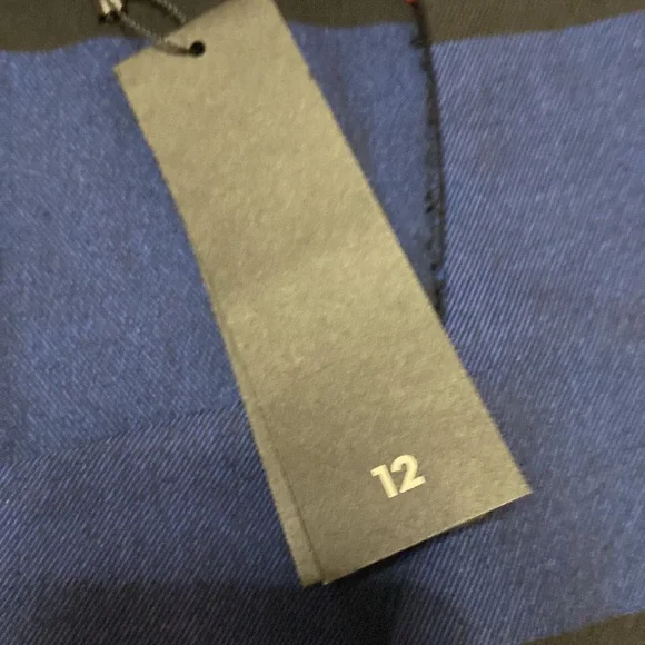 NWT Banana Republic Black and Blue Striped Sloan Sleeveless Dress Size 12 - Picture 5 of 10